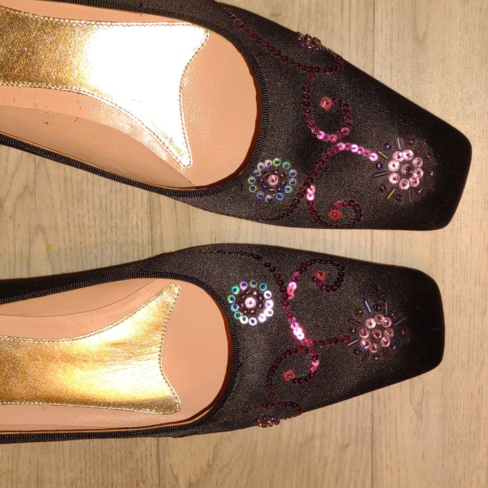 👣MAXSTUDIO 👣Sequines Ball Shoes footwear. - Picture 10 of 16